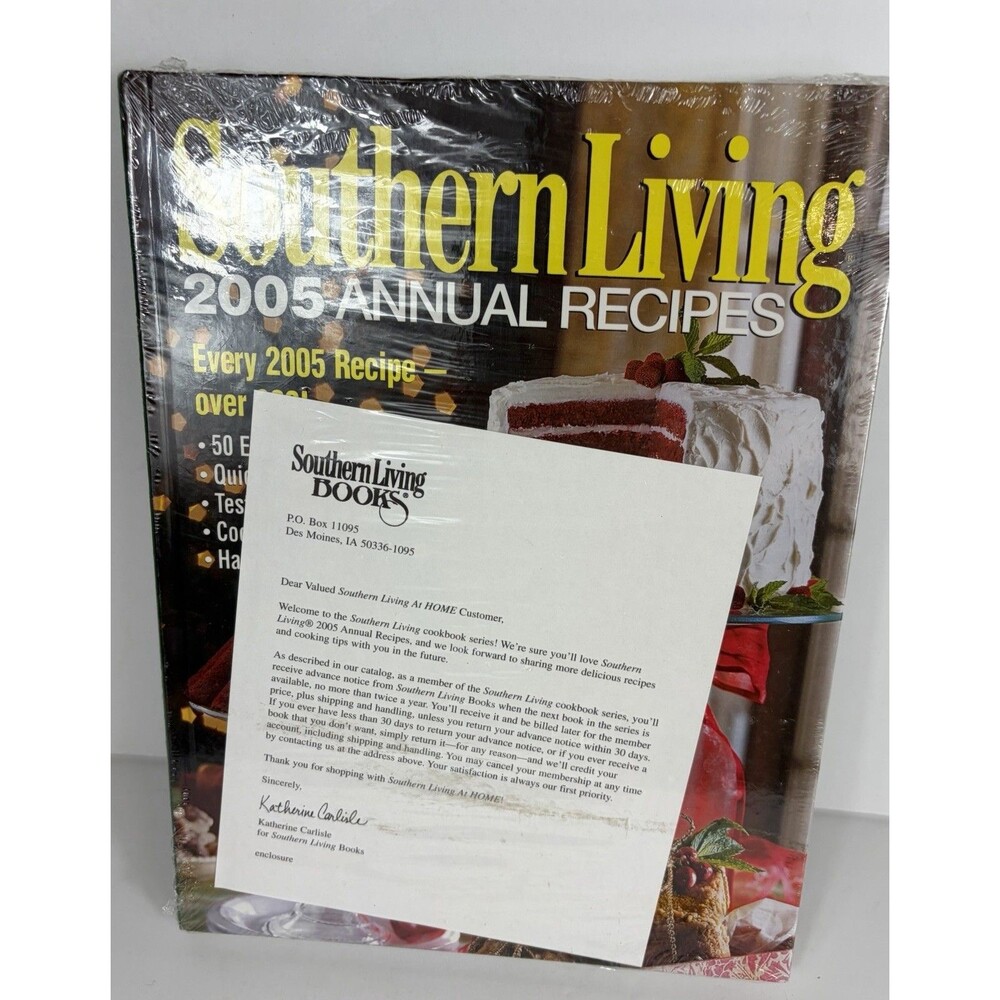 South Living 2005 Annual Recipes Cookbook NEW In Wrapper